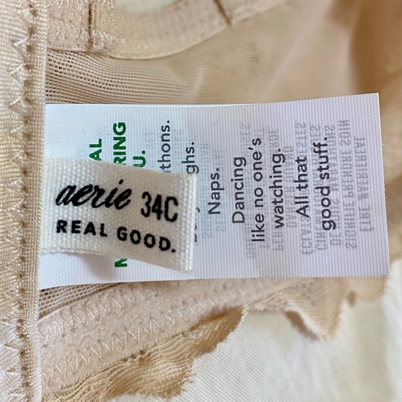 Lace Aerie Pusb Up Bra - 34 C - Picture 4 of 7